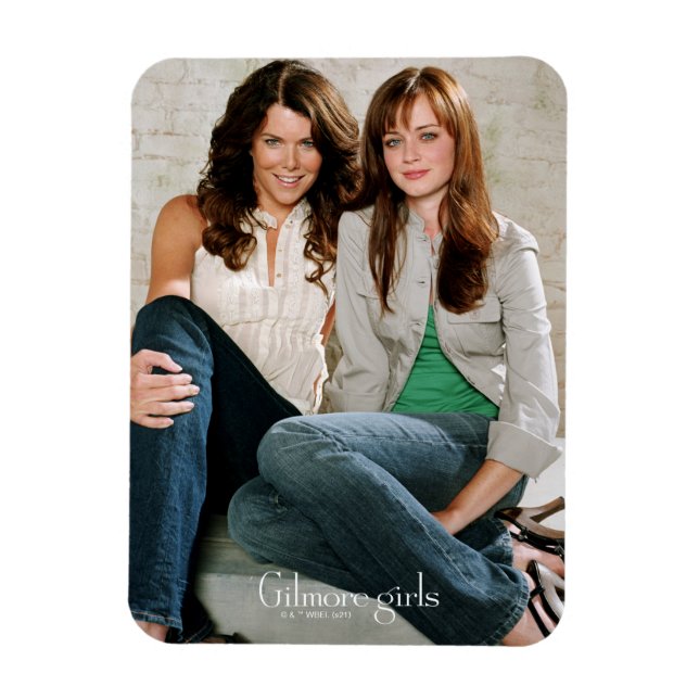 Lorelai & Rory Sitting Portrait Magnet (Vertical)