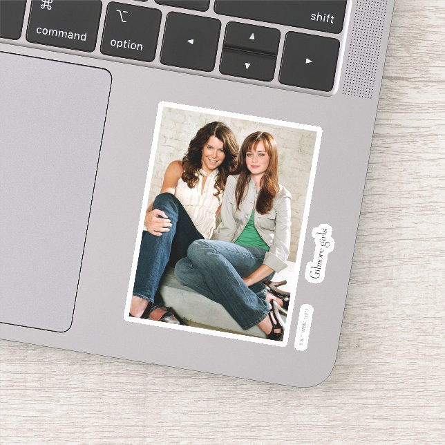 Lorelai & Rory Sitting Portrait Sticker (Detail)