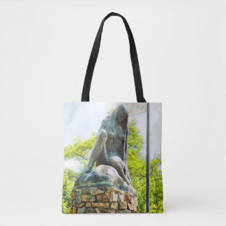 Lorelei Rhine River Statue Painting Effect Tote Bag