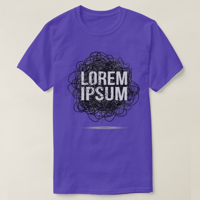 Lorem Ipsum funny Design graphic text T-Shirt (Design Front)