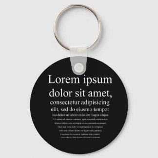 Lorem Ipsum Keychain