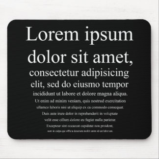 Lorem Ipsum Mouse Pad