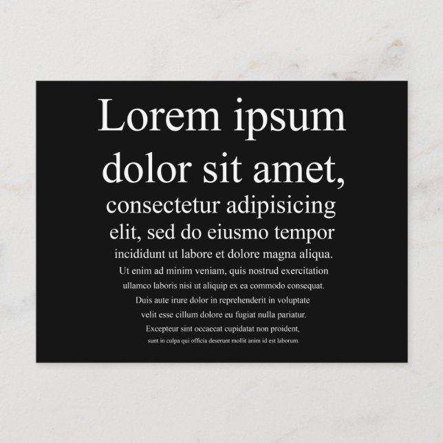 Lorem Ipsum Postcard (Front)
