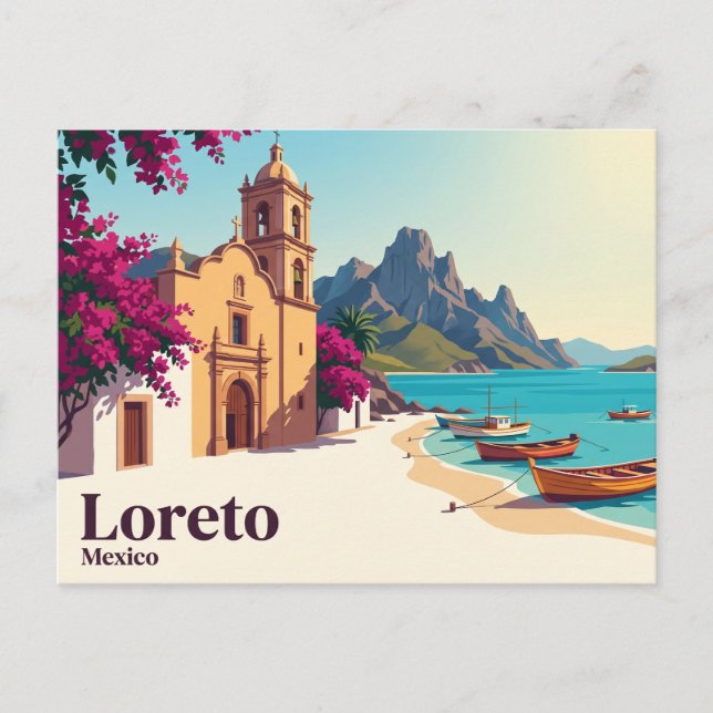 Loreto Mexico Postcard (Front)