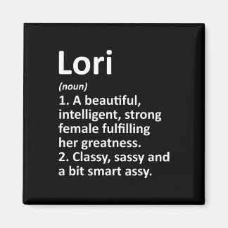 Lori Definition Personalized Name Funny Christmas Magnet
