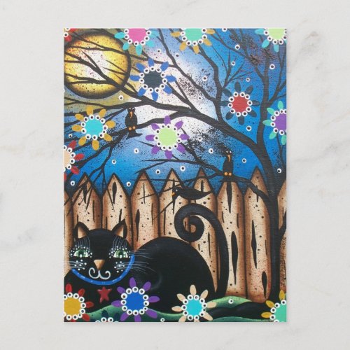 Lori Everett_ Day Of The DeadBlack CatMexican Postcard