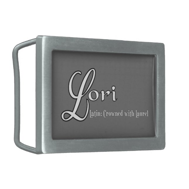 Lori Personalized Name Gifts Belt Buckle (Front Left)