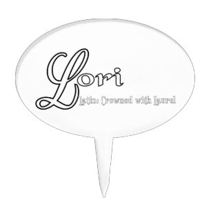 Lori Personalized Name Gifts Cake Topper