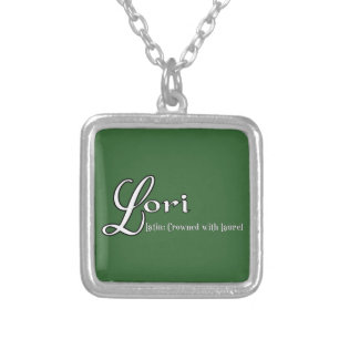 Lori Personalized Name Gifts Silver Plated Necklace