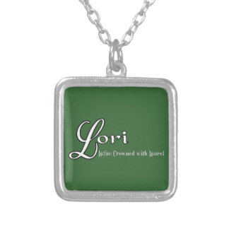 Lori Personalized Name Gifts Silver Plated Necklace