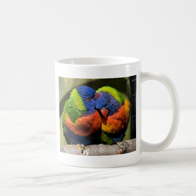 Lorikeets in Love Coffee Mug (Right)
