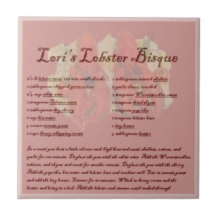 Lori's Lobster Bisque Ceramic Tile
