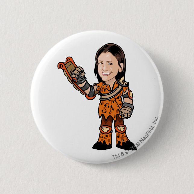 LornaDesparow Tyrannia Staff Player Pinback Button (Front)