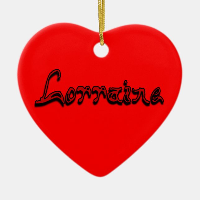 Lorraine Ornament (Front)