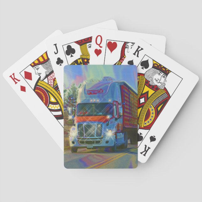 Lorry Big Rig Truck-Driver's Card Deck (Back)