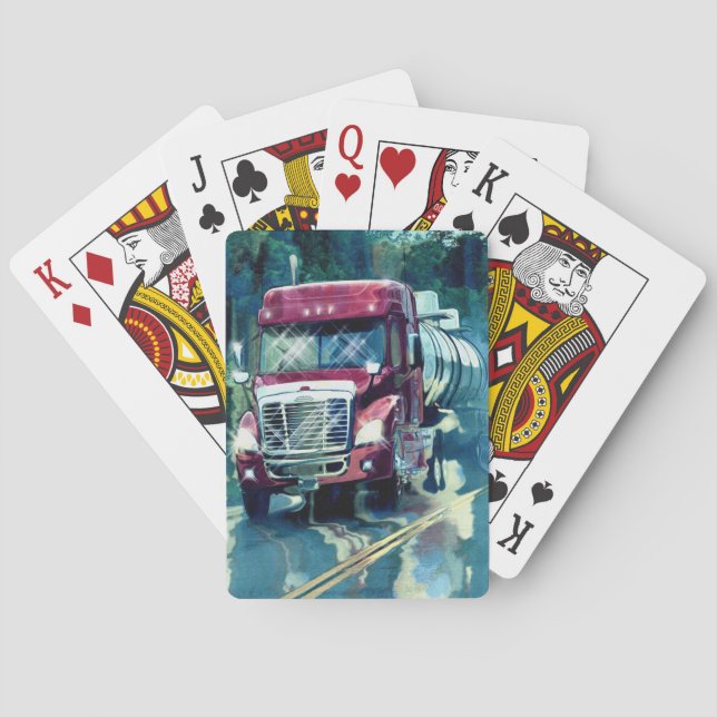 Lorry Big Rig Truck-Driver's Card Deck (Back)