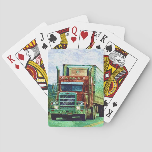 Lorry Big Rig Truck-Driver's Card Deck (Back)