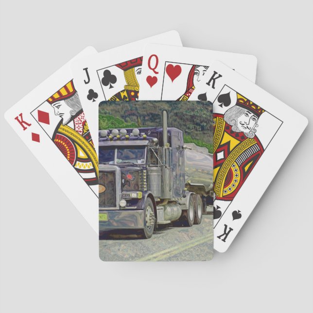 Lorry Big Rig Truck-Driver's Card Deck (Back)
