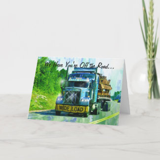 LORRY DRIVERS & TRUCKERS Get Well Soon Card