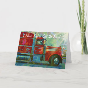 LORRY DRIVERS & TRUCKERS Get Well Soon Card