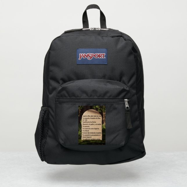 Los 10 mandamientos JanSport backpack (Front)
