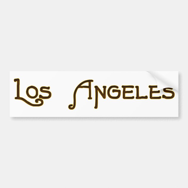 Los Angeles Art Deco Logo Bumper Sticker (Front)