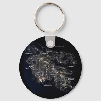 Los Angeles at Night Keychain