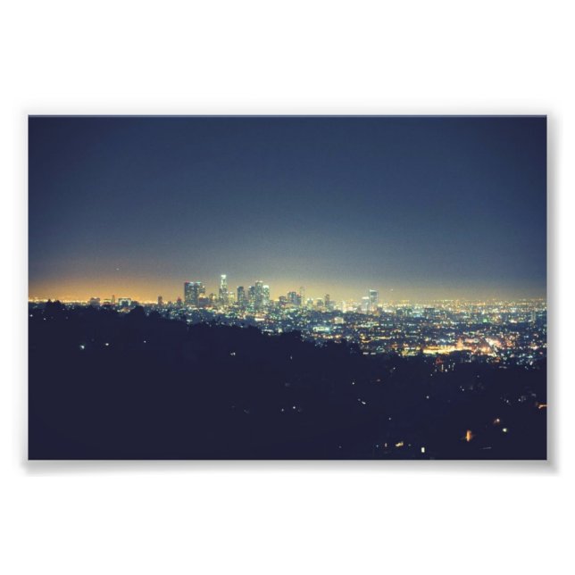 Los Angeles at Night Photo Print (Front)