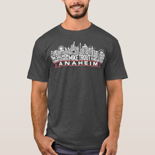 Los Angeles Baseball Team All Time Legends Anaheim T_Shirt