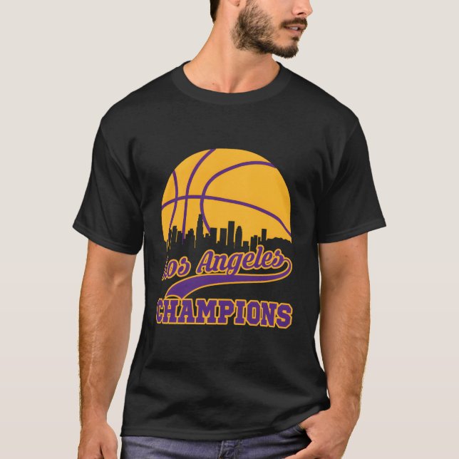 Los Angeles Basketball 2020 Playoff Champions La B T-Shirt (Front)