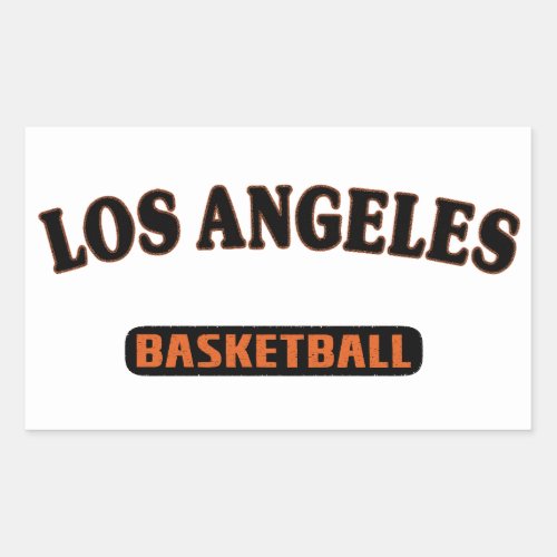 Los Angeles Basketball Sticker