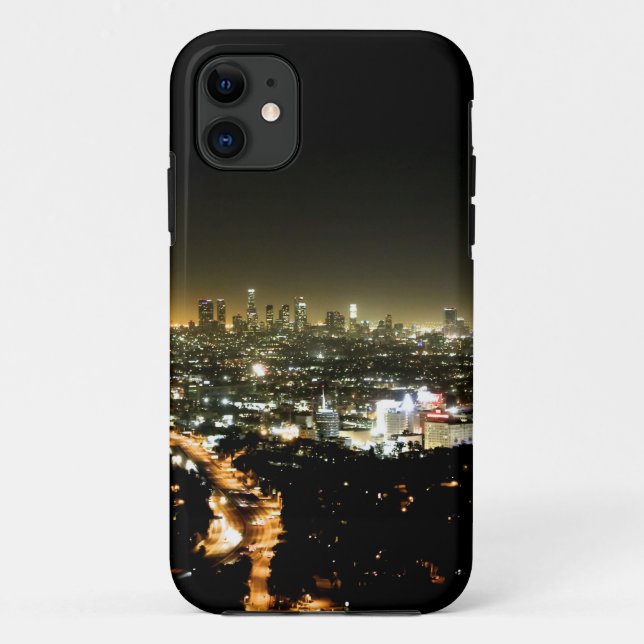 Los Angeles, CA Beautiful Nighttime Case-Mate iPhone Case (Back)