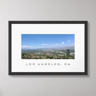 Los Angeles CA Cityscape View Travel Poster