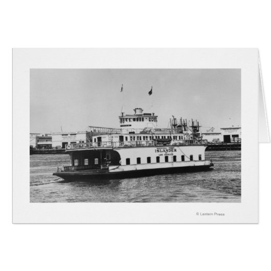 Los Angeles, CA Ferry Islander near Harbor Cards (Front Horizontal)