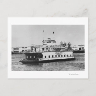 Los Angeles, CA Ferry Islander near Harbor Postcard