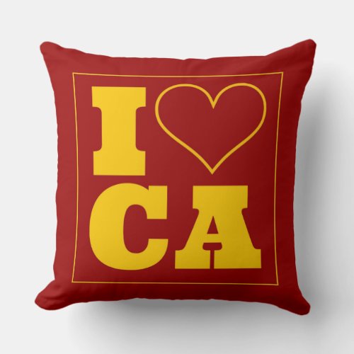 Los Angeles CA Game Day School Pride Accent Throw Pillow