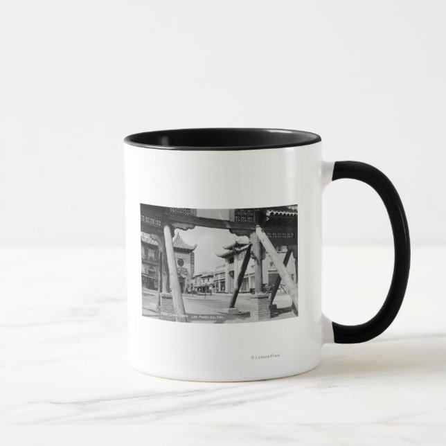 Los Angeles, CA New Chinatown Street Scene Mug (Right)