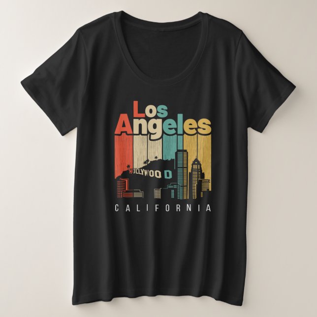 Los Angeles CA Plus Size T-Shirt (Design Front)