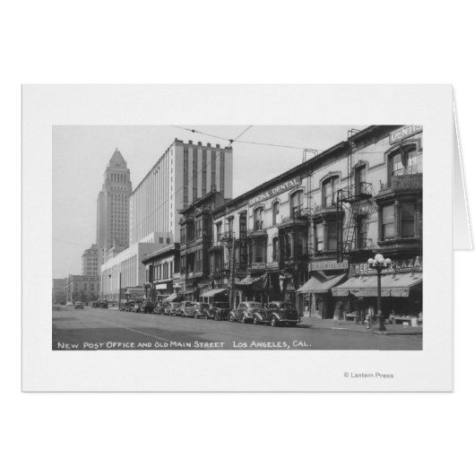Los Angeles, CA Post Office and Old Main Cards (Front Horizontal)
