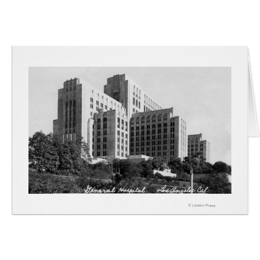 Los Angeles, CA View of General Hospital Cards (Front Horizontal)
