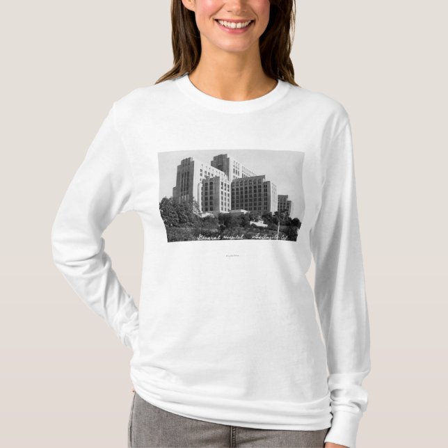 Los Angeles, CA View of General Hospital T-Shirt (Front)