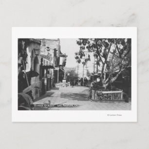 Los Angeles, CA View of Olvera Street Postcard