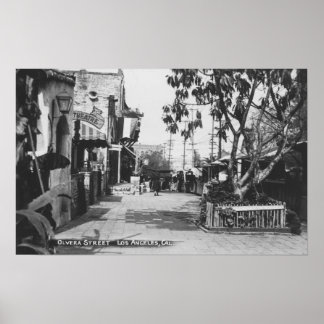 Los Angeles, CA View of Olvera Street Poster