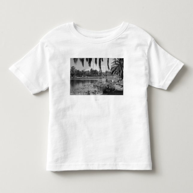 Los Angeles, CA West Lake Park in Winter Toddler T-shirt (Front)