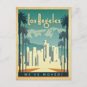 Los Angeles, CA We've Moved Invitation Postcard