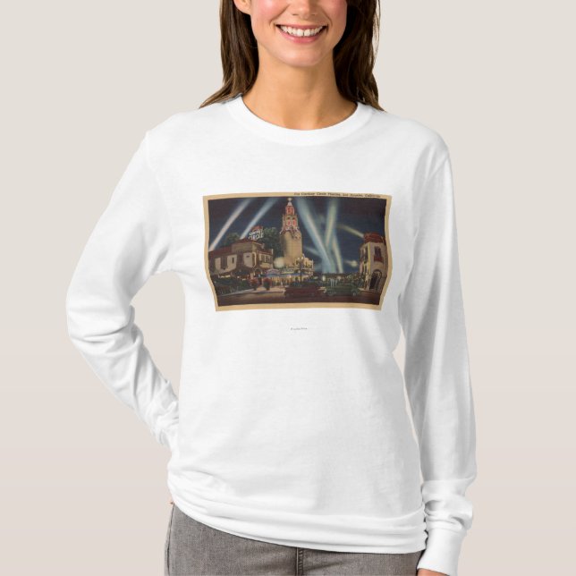 Los Angeles, CAFox Carthay Circle Theatre View T-Shirt (Front)