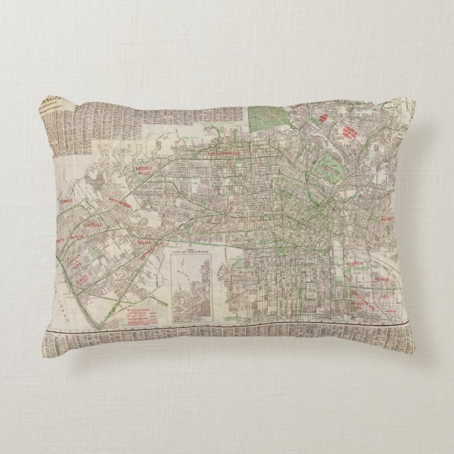 Los Angeles, California 2 Accent Pillow (Front)