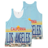 Los Angeles California All-Over-Print Tank Top (Front and Back)