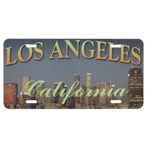 Los Angeles California Aluminum License Plate
