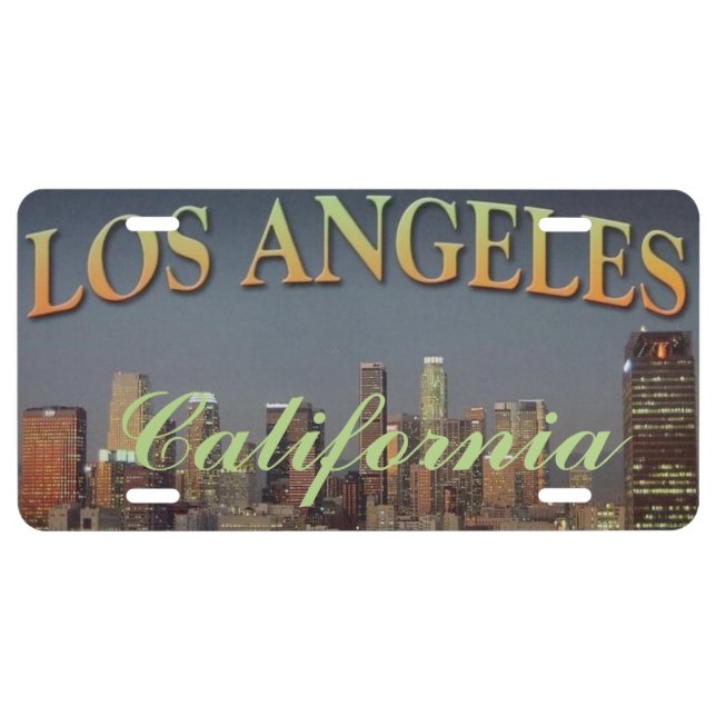 Los Angeles California Aluminum License Plate (Front)